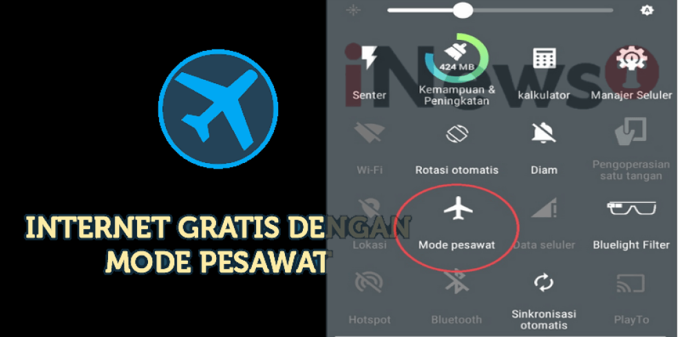 Cara Internet Gratis Mode Pesawat di HP Android/iOs